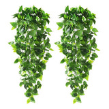 Lazhu 2 Piezas De Plantas Colgantes Artificiales For Pared