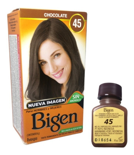 Henna - Bigen N° 45 Chocolate Cejas Y Cabello