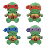 Peluche De Tortuga Ninja Mutante Para Adolescentes 4 Pcs