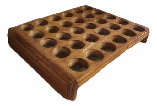 Organizador Porta Huevos Huevera Regalo Cocina Madera Isla