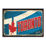 Cartel De Metal Vintage Ciudad Toronto Lm20