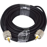 Cable Rg58 Alargue 10 Mts. Conectores Pl259 Macho X Dos