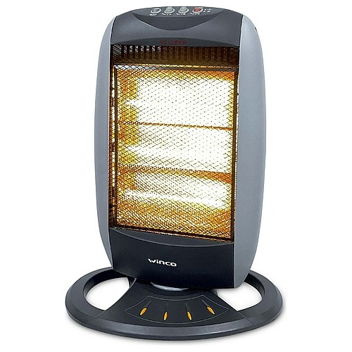 Estufa Halogena Winco 3 Niveles Oscilante 1200w