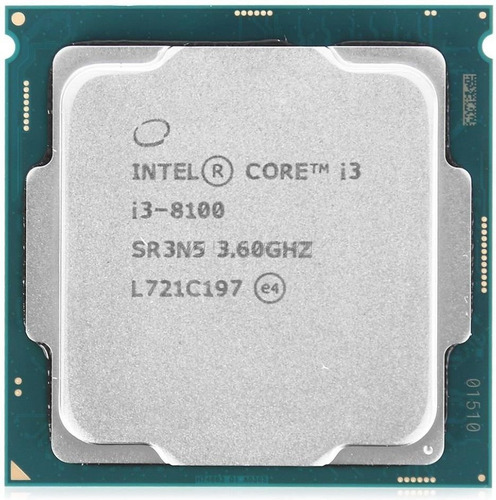 Processador Gamer Intel Core I3-8100 Cm8068403377308  De 4 Núcleos E  3.6ghz De Frequência Com Gráfica Integrada