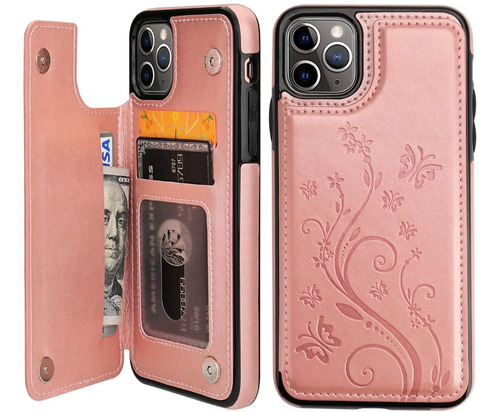 Funda Para  iPhone 11 Pro Max  (color Oro Rosa / Vaburs)