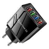 Carregador Turbo Qc 3.0 33w 4 Portas Usb Fonte Tomada Anatel