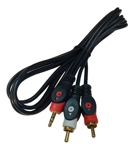 Cable Miniplug 3.5mm Estereo A 2 Rca Reforzado 3 Mts Esdj