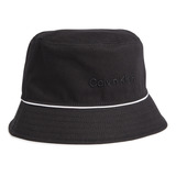 Gorro De Pescador Con Logo En Relieve Negro Calvin Klein