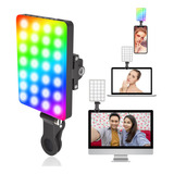 Jyjzpb Luz De Relleno De Luz Rgb Para Selfie Con Clip Fronta