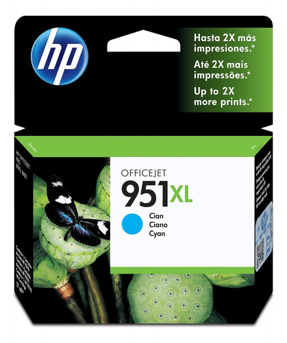 Hp Cartucho De Tinta 951xl Cian Original