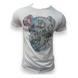 Playera Calaveras Pedrería Y Estampado Tipo Philipp Plein