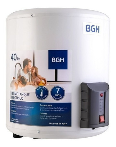 Termotanque Eléctrico Bgh 40l