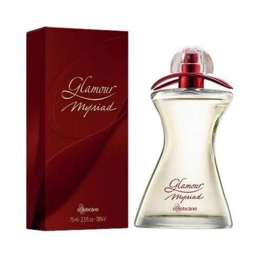 Perfume Glamour Myriad 75ml O Boticário Embalagem Antiga