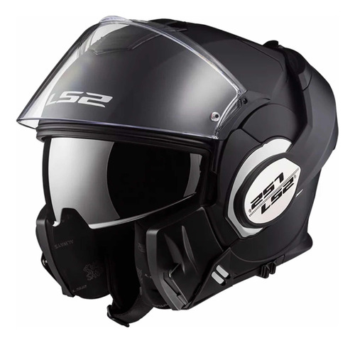 Casco Abatible Ls2 Valiant 180° Degrees Negro Mate