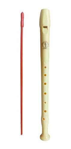 Flauta Dulce Herball Con Funda Y Limpiador Cuerpo Plástico