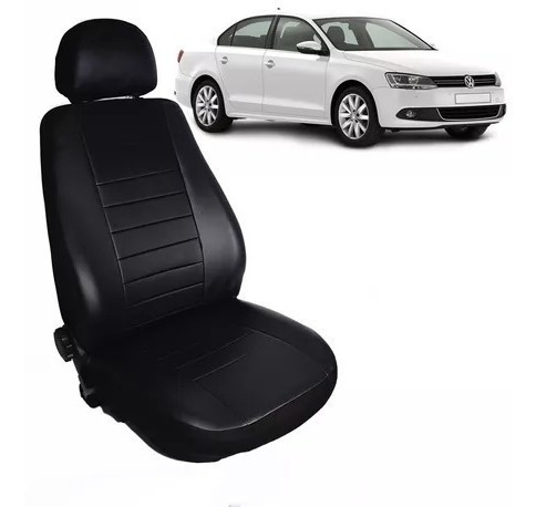 Funda Cubre Asiento Cuero Acolchado Vw Vento 2012 - 2018