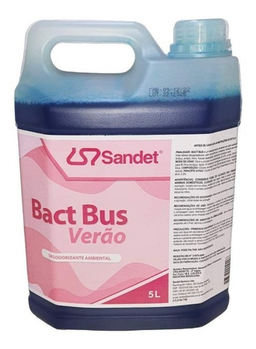 Bact Bus Solvente Para Banheiro Químico Ecocamp Trailer 5 Lt Cor Verão