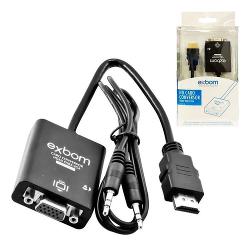 Cabo Adaptador Conversor Display Port Macho Para Hdmi Femea