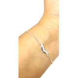 Pulsera De Plata 925 Micropave Alas