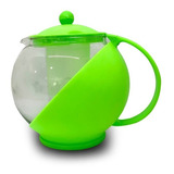 Tetera Con Infusor 750 Ml Té Hebras Vidrio Verde Oferta