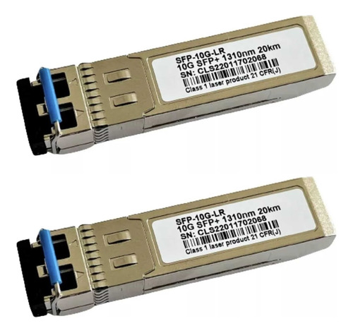 Par Gbic Sfp+ 10g 1310nm 10km Olt Nokia 3fe62600 Compatível