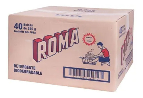 Caja De Jabon En Plovo De 250g Roma De 40 Bolsas Detergente