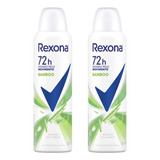 Desodorante Aero Rexona 150ml Fem Bamboo-kit C/2un