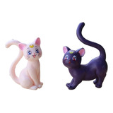 Sailor Moon Gatos Luna & Artemis Figura En Bolsa