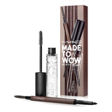 Set Maquillaje De Cejas Mac Made To Wow Brow Medium