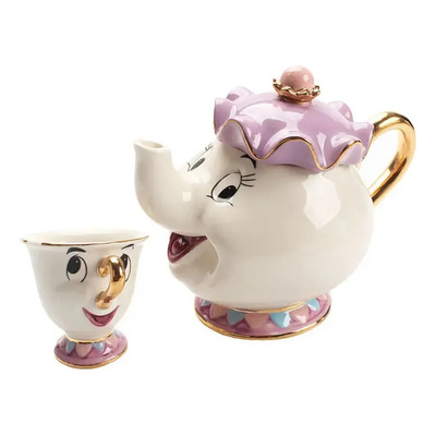 Hh X La Bella Y La Bestia Lady Lind Cup Tetera Y Taza Hh