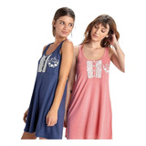 Camisón Maternal Musculosa Con Botones So Pink 17008