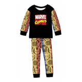 Pijama Infantil Inverno D Malha C Punho Marvel Comics Heróis