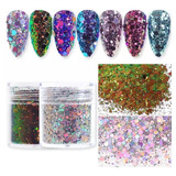 Coleção Potes Médios Glitter Mix Holográfico