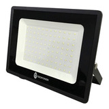 Reflector Led Slim 100w Luz Fria 6500k Ip65 Carcaza Negra