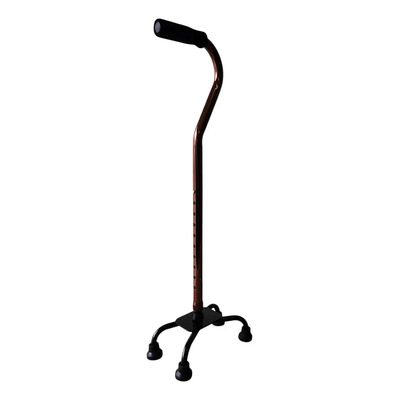 Bastón 4 Apoyos Aluminio Ortopédico Ajustable Speedy ML-SPB7506-P para Caminar Color Bronce | Envío gratis