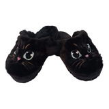 Pantulfas Gatito Negro Slippers Gaito Kawaii