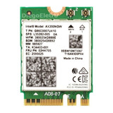 Placa Wi-fi 6 Intel Ax200 Bluetooth 5.0 Dual Band 2974 Mbps