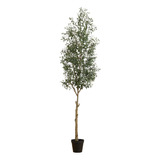 Nearly Natural Arbol De Olivo Artificial De 10 Pies, Verde,