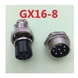 Gx16-8 Juego Conector Circular 8 Pin 16mm M+h Chasis Itytarg