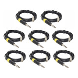  8 Cables Audio Plug Estereo A Miniplug Hembra  X 5 Mts Hamc
