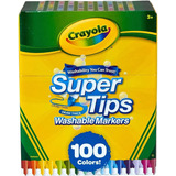 Crayola 100 Super Tips Marcadores Lavables, 100 Colores