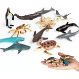 Mini Modelos De Brinquedos Para Animais Marinhos 32 Peças