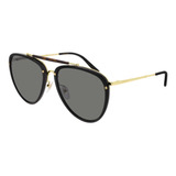 Gucci Gg0672s 001 New Aviator Negro Dorado Original