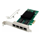 Placa Rede Gigabit Quad 4 Portas Pcie X1 Intel I350-am4 T4v2