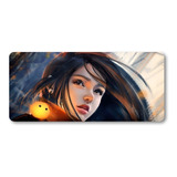 Mousepad Xxl 80x30cm Cod.421 Chica Anime Pintura