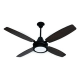 Ventilador De Techo Severbon Vta420 Led Wengue Negro Textura