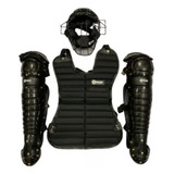 Set Arreos Catcher Para Beisbol Comax De Adulto Negro Y Rojo