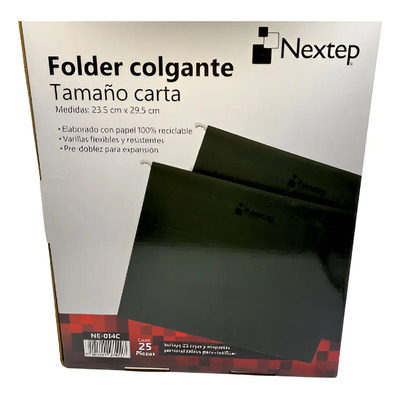 Folder Colgante Economico Nextep Carta Color Verde C\u002F25 Color Verde Oscuro | Meses sin interés