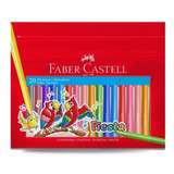 Marcador Escolar Faber Castell Fiesta X20 Colores