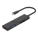 Hub Adaptador Tipo C  5 En 1 Usb 3.0 Con Hdmi Y Sd Laptop